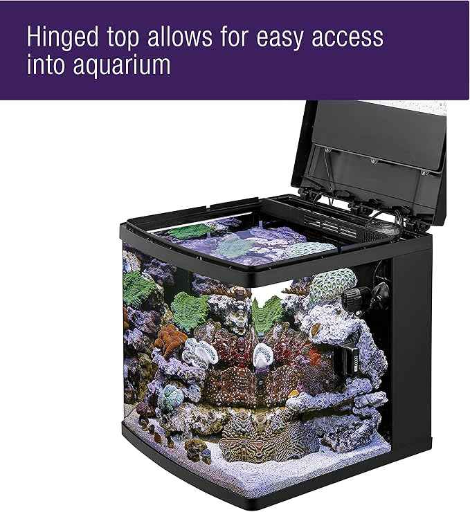 Coralife BioCube, Aquarium Kit, Nano Tank, Customizable LED Lighting, for Saltwater and Freshwater Environments, 16 Gallons