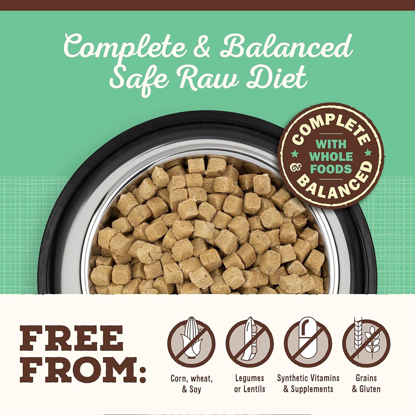 Primal Freeze Dried Dog Food, Pronto Mini Nuggets, Chicken; Scoop & Serve, Complete & Balanced Meal; Also Use As Topper or Treat; Premium, Healthy, Grain Free, High Protein Raw Dog Food (25 oz)