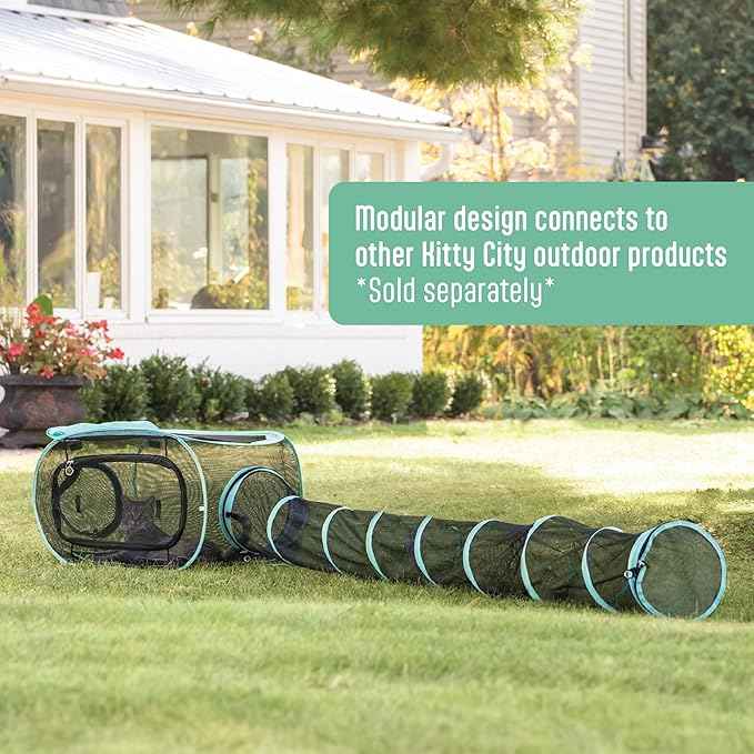 Kitty City Outdoor Catio Furniture and Play Kits for Cats, Play Combo